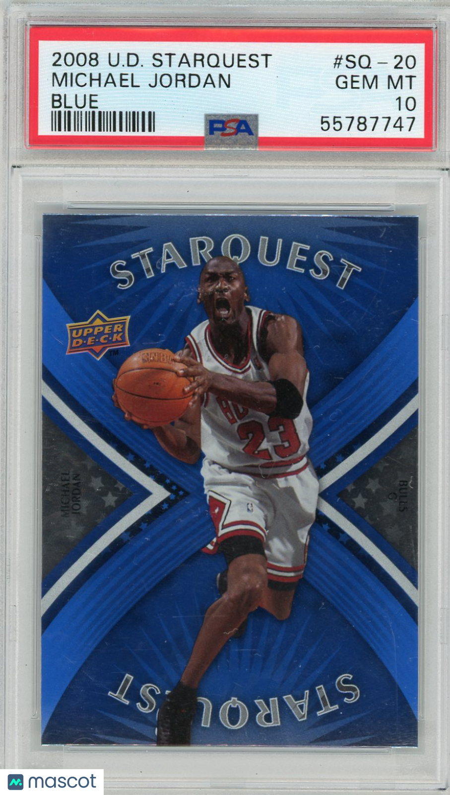 2008 Upper Deck Starquest Michael Jordan #SQ-20 Blue PSA 10