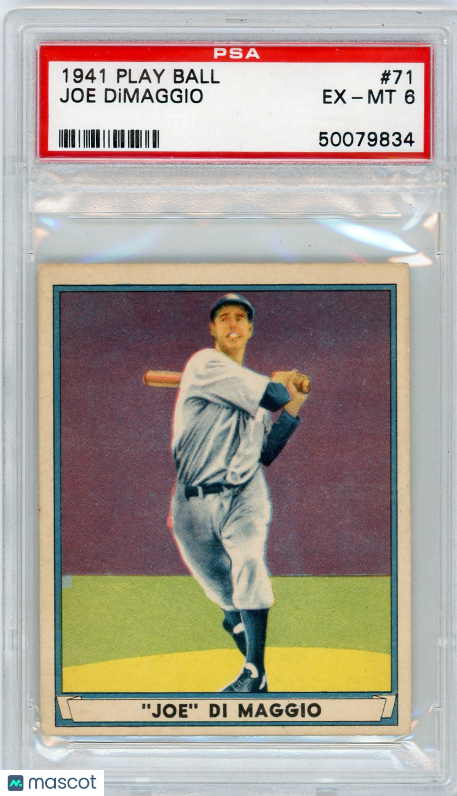 1941 Play Ball Joe Dimaggio #71 PSA 6