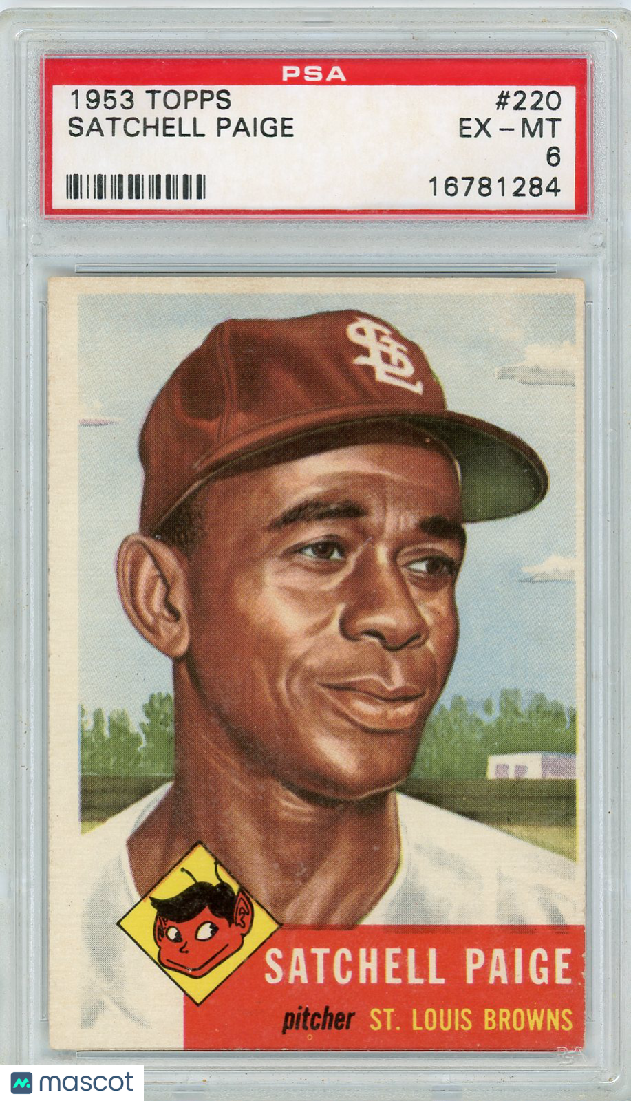 1953 Topps Satchell Paige #220 PSA 6