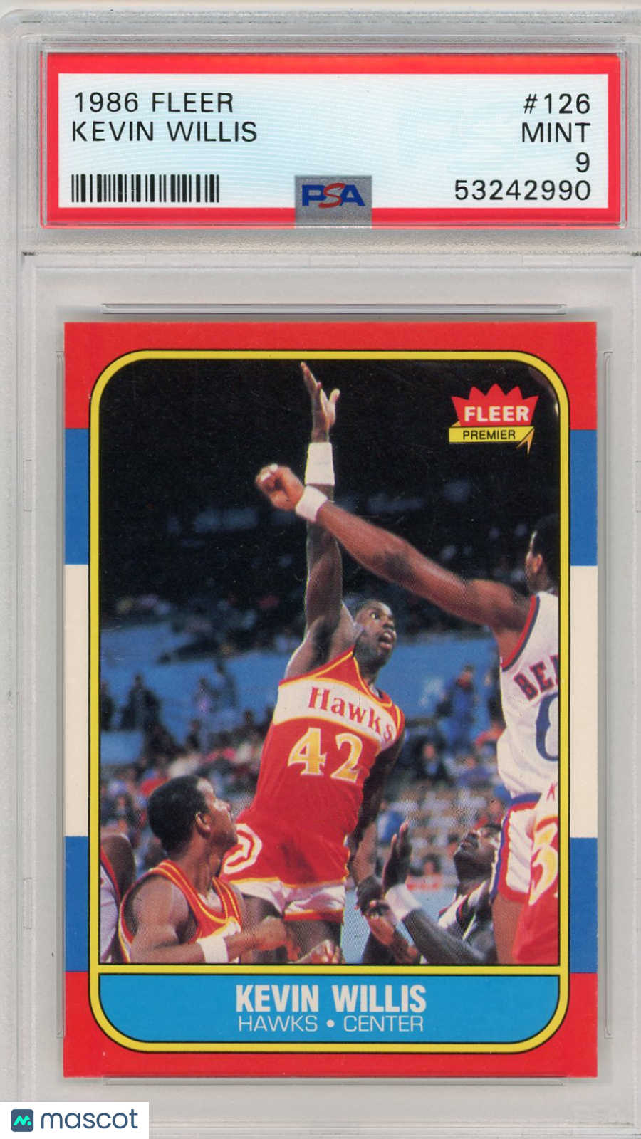 1986 Fleer Kevin Willis #126 PSA 9