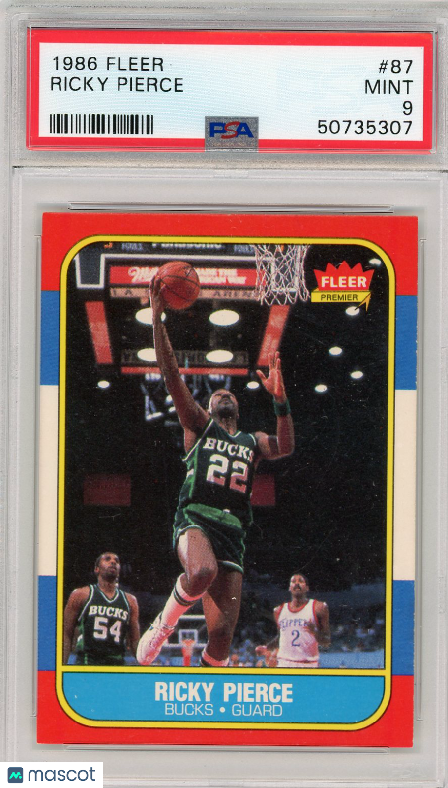 1986 Fleer Ricky Pierce #87 PSA 9