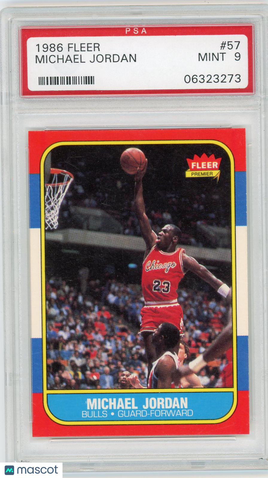 1986 Fleer Michael Jordan #57 PSA 9