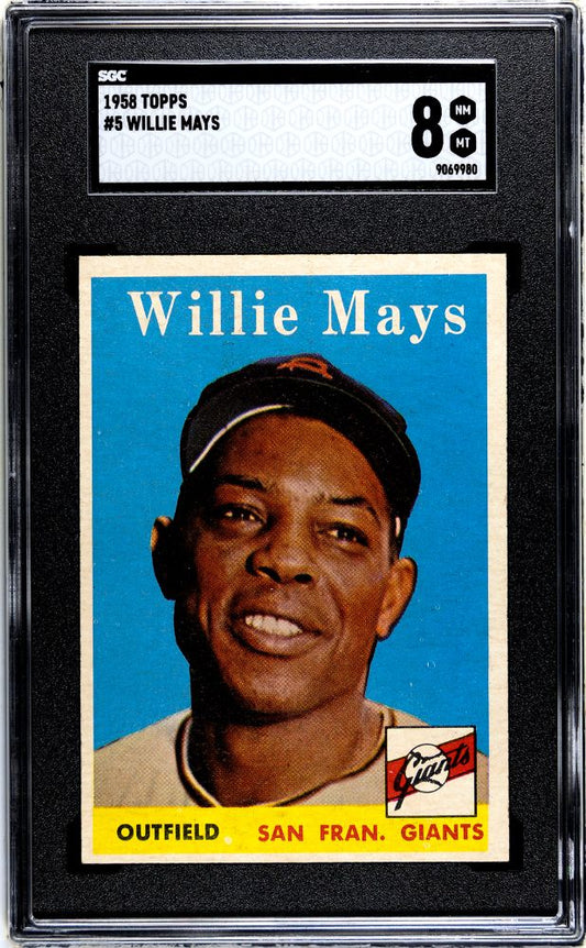 1958 TOPPS WILLIE MAYS #5 SGC 8