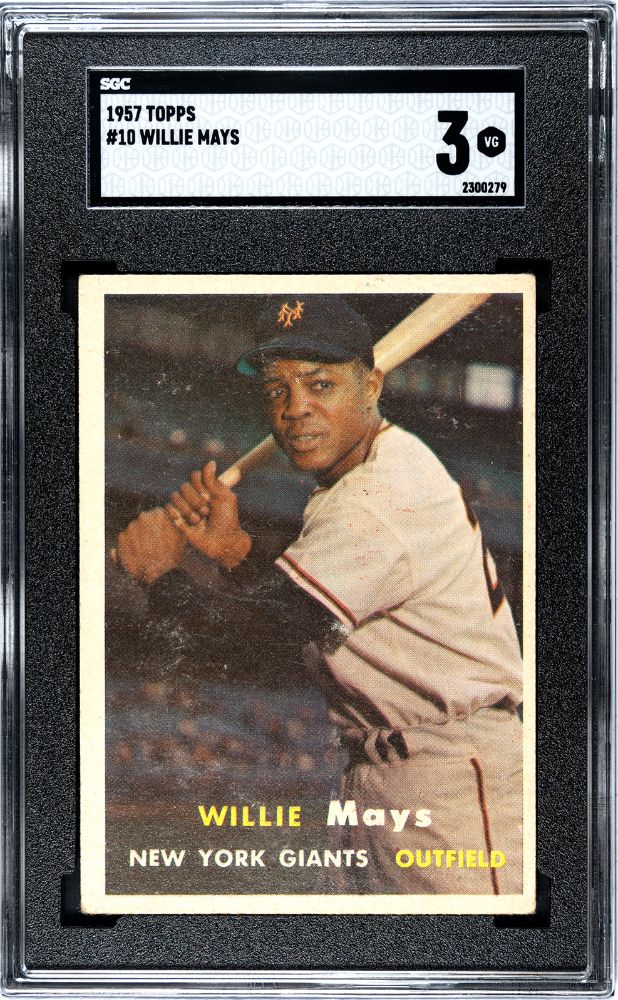 1957 TOPPS WILLIE MAYS #10 SGC 3