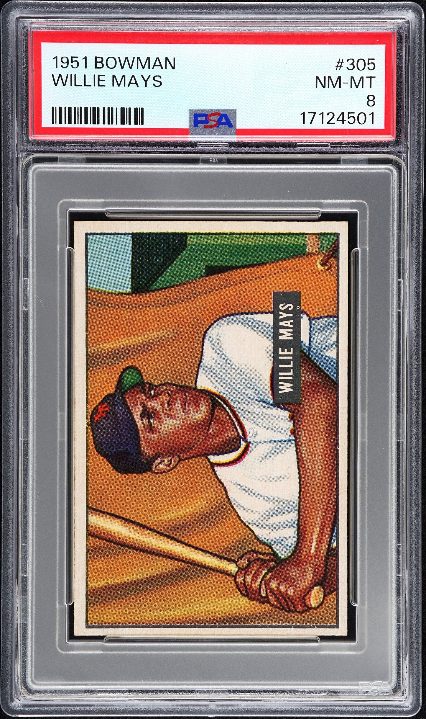 1951 BOWMAN WILLIE MAYS #305 PSA 8