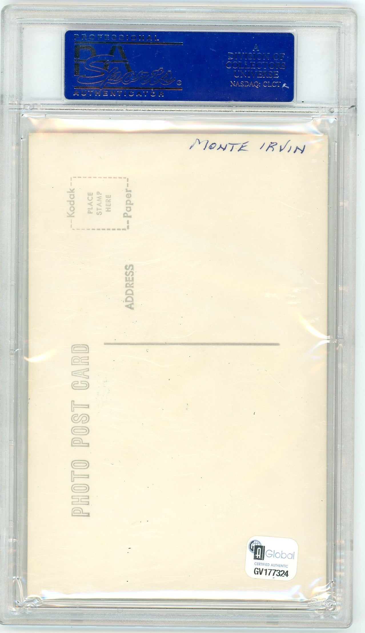 1956 Monte Irvin PSA A Auto A
