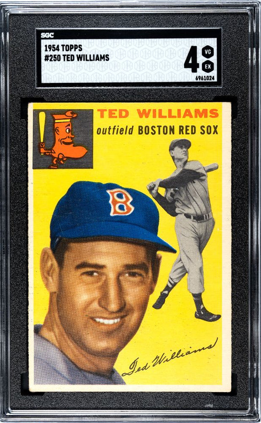 1954 TOPPS TED WILLIAMS #250 SGC 4