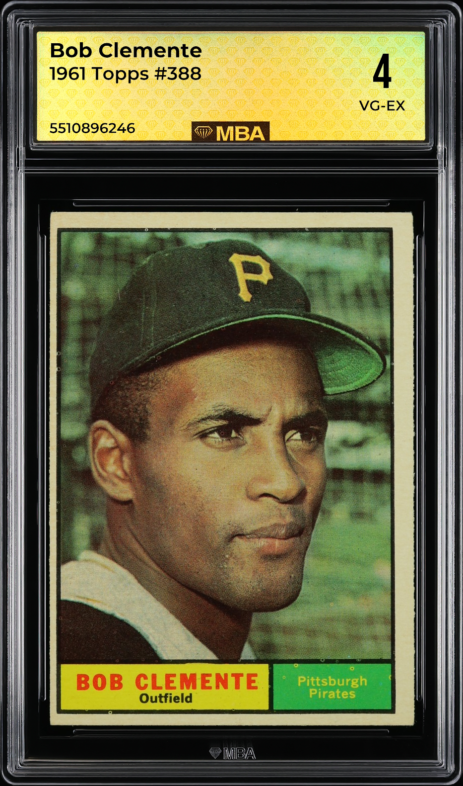 1961 Topps Bob Clemente #388 MBA 4