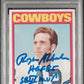 1972 TOPPS ROGER STAUBACH #200 PSA 4 AUTO