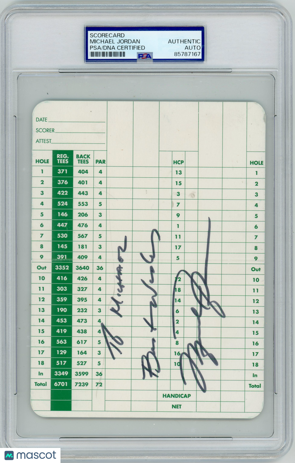 1992 Michael Jordan PSA A Auto A