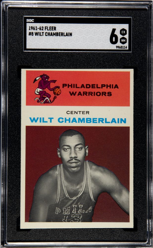 1961-62 FLEER WILT CHAMBERLAIN #8 SGC 6