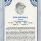1961 Don Drysdale PSA A Auto A