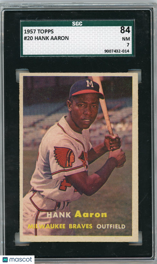 1957 Topps Hank Aaron #20 SGC 7
