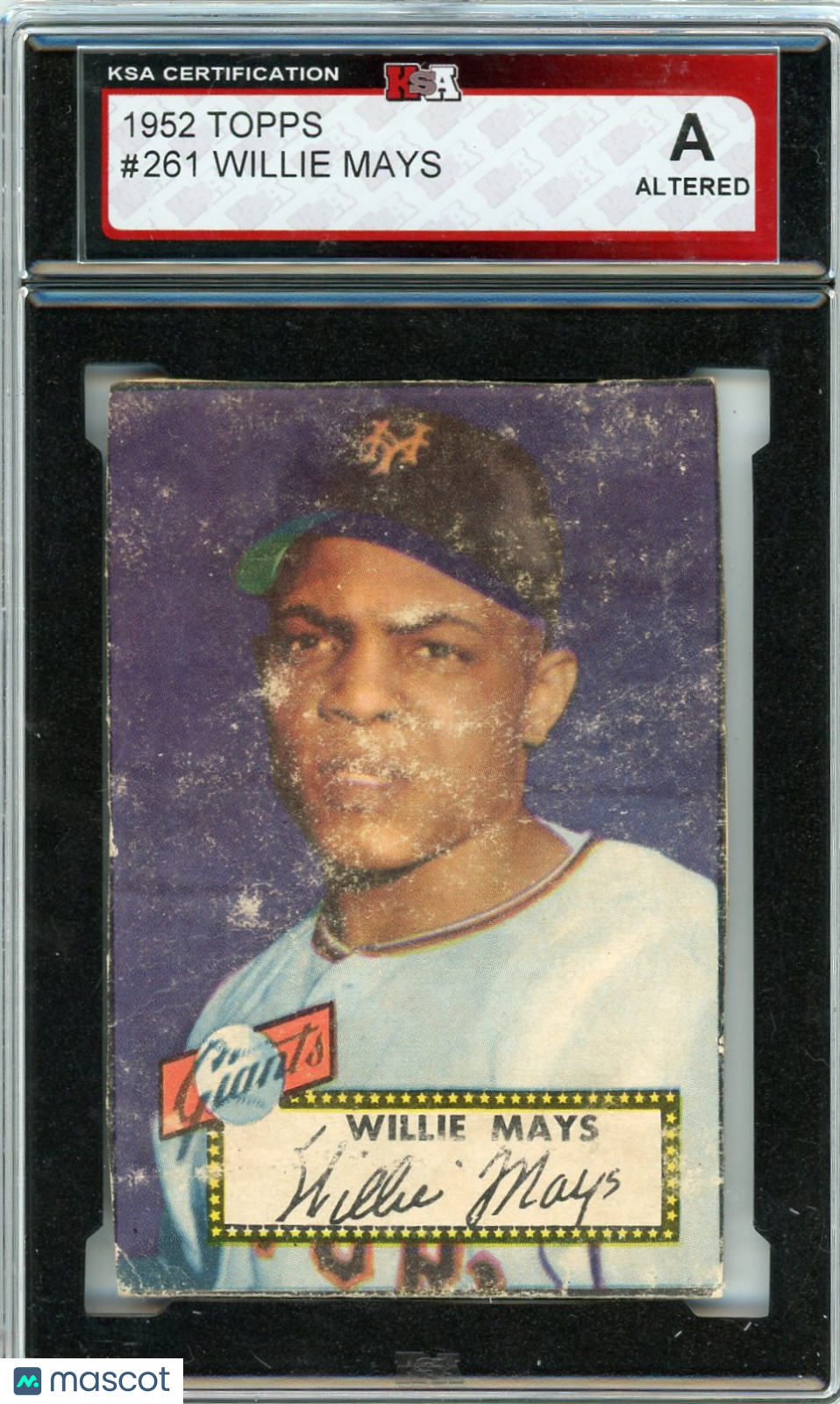 1952 Topps Willie Mays #261 KSA Authentic Altered