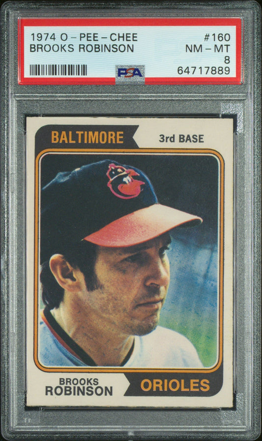 1974 O-PEE-CHEE BROOKS ROBINSON #160 PSA 8