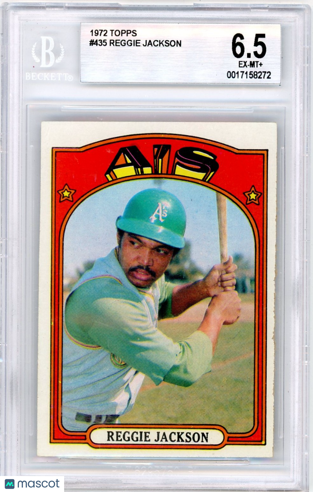 1972 Topps Reggie Jackson #435 BVG 6.5