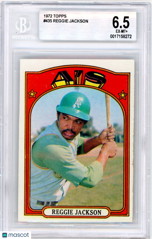 1972 Topps Reggie Jackson #435 BVG 6.5
