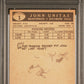 1959 TOPPS JOHNNY UNITAS #1 PSA 9