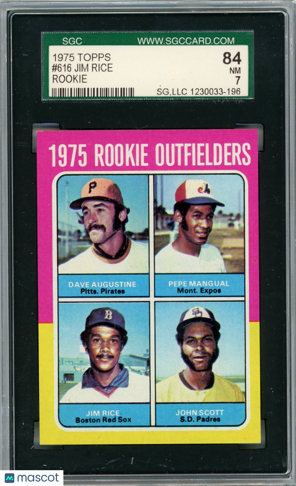 1975 Topps Jim Rice #616 SGC 7