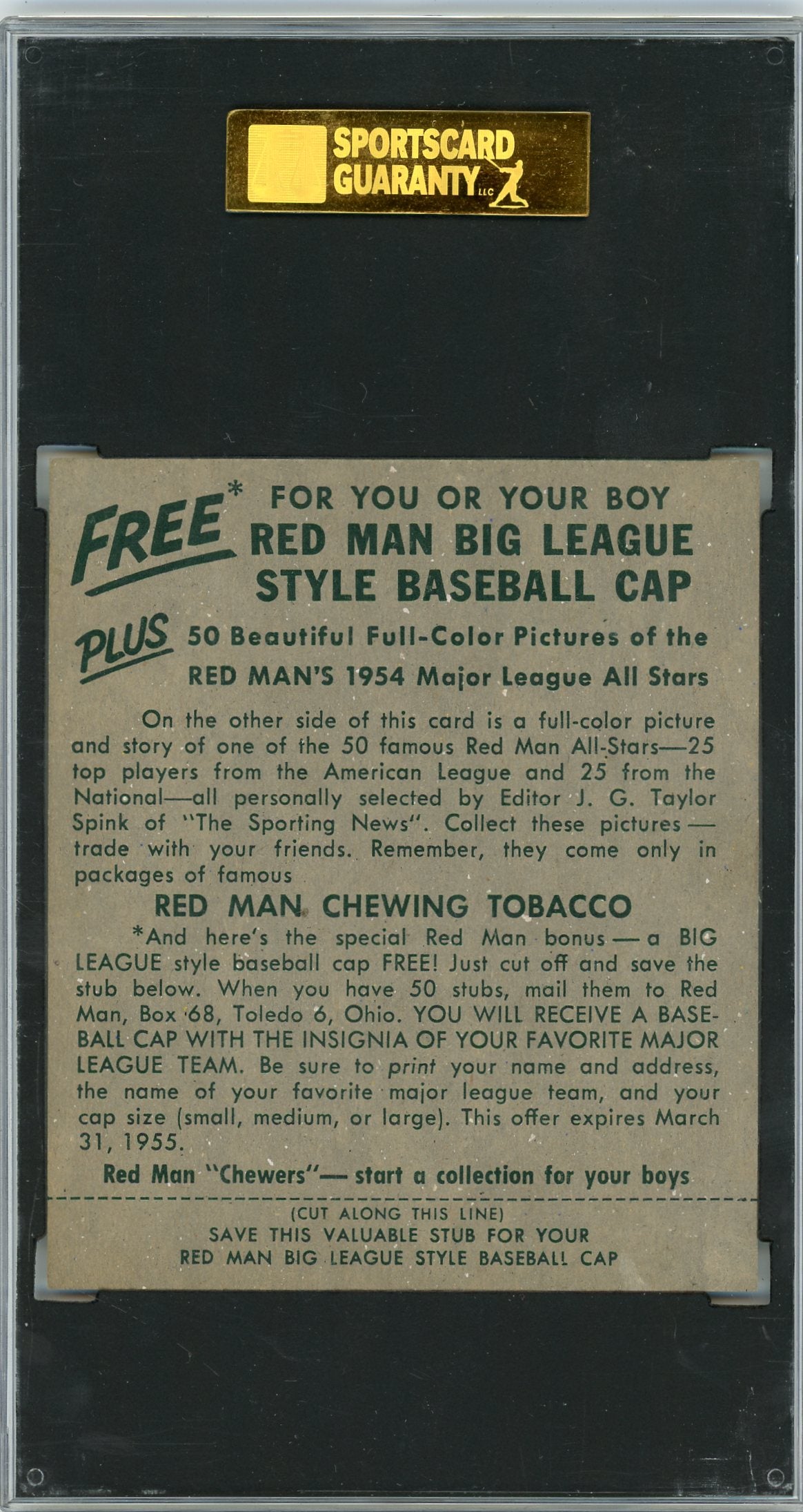 1954 Redman Tobacco Jim Gilliam #NL-14 SGC 7
