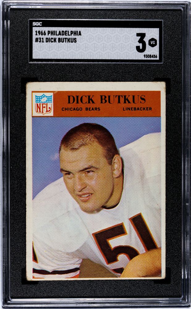 1966 DICK BUTKUS PHILADELPHIA #31 SGC 3