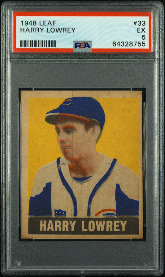 1948 LEAF HARRY LOWREY #33 PSA 5