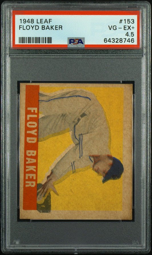 1948 LEAF FLOYD BAKER #153 PSA 4.5