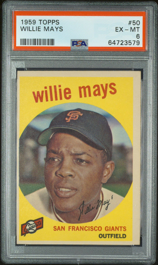 1959 TOPPS WILLIE MAYS #50 PSA 6