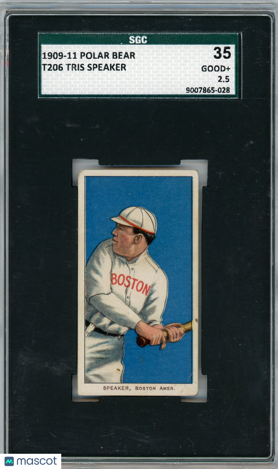 1909 Polar Bear (T206) Tris Speaker SGC 2.5