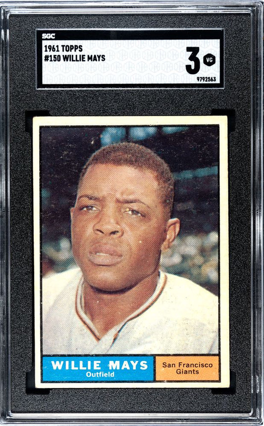 1961 TOPPS WILLIE MAYS #150 SGC 3