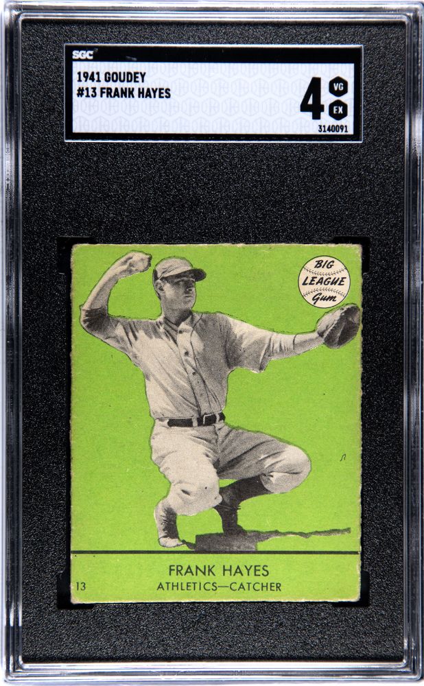 1941 GOUDEY FRANK HAYES #13 SGC 4