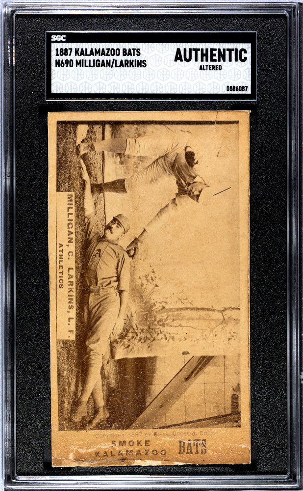 1887 KALAMAZOO BATS (N690) LARKINS/MILLIGAN SGC AUTHENTIC