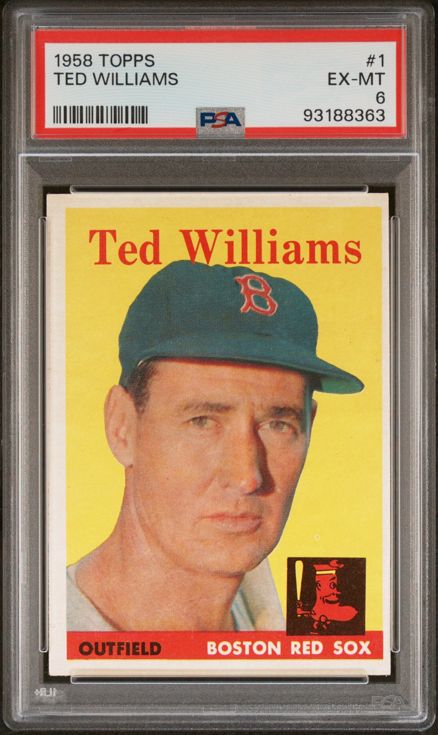 1958 TOPPS TED WILLIAMS #1 PSA 6