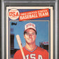 1985 TOPPS MARK MCGWIRE TIFFANY 84 USA BASEBALL TEAM #401 PSA 9