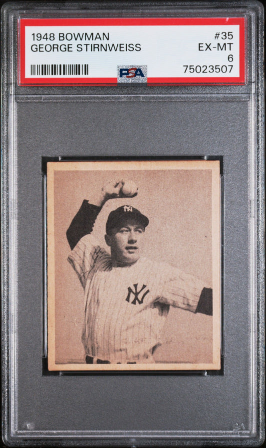 1948 BOWMAN GEORGE STIRNWEISS #35 PSA 6