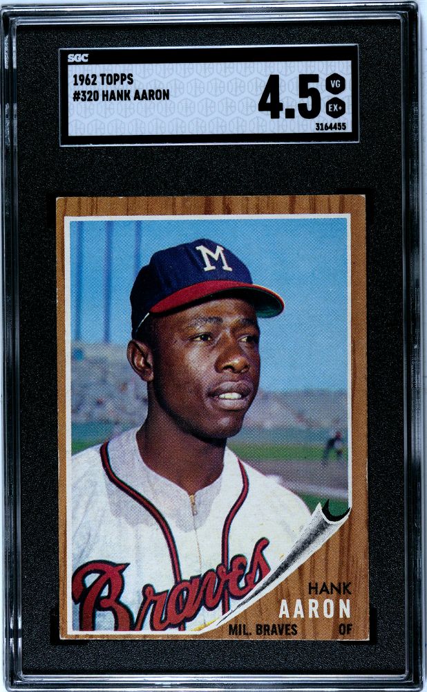 1962 TOPPS HANK AARON #320 SGC 4.5