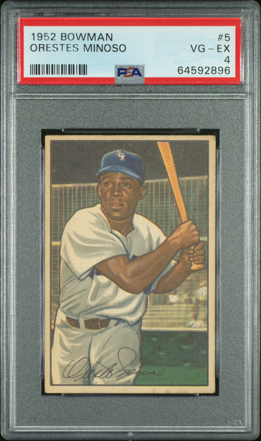 1952 BOWMAN ORESTES MINOSO #5 PSA 4