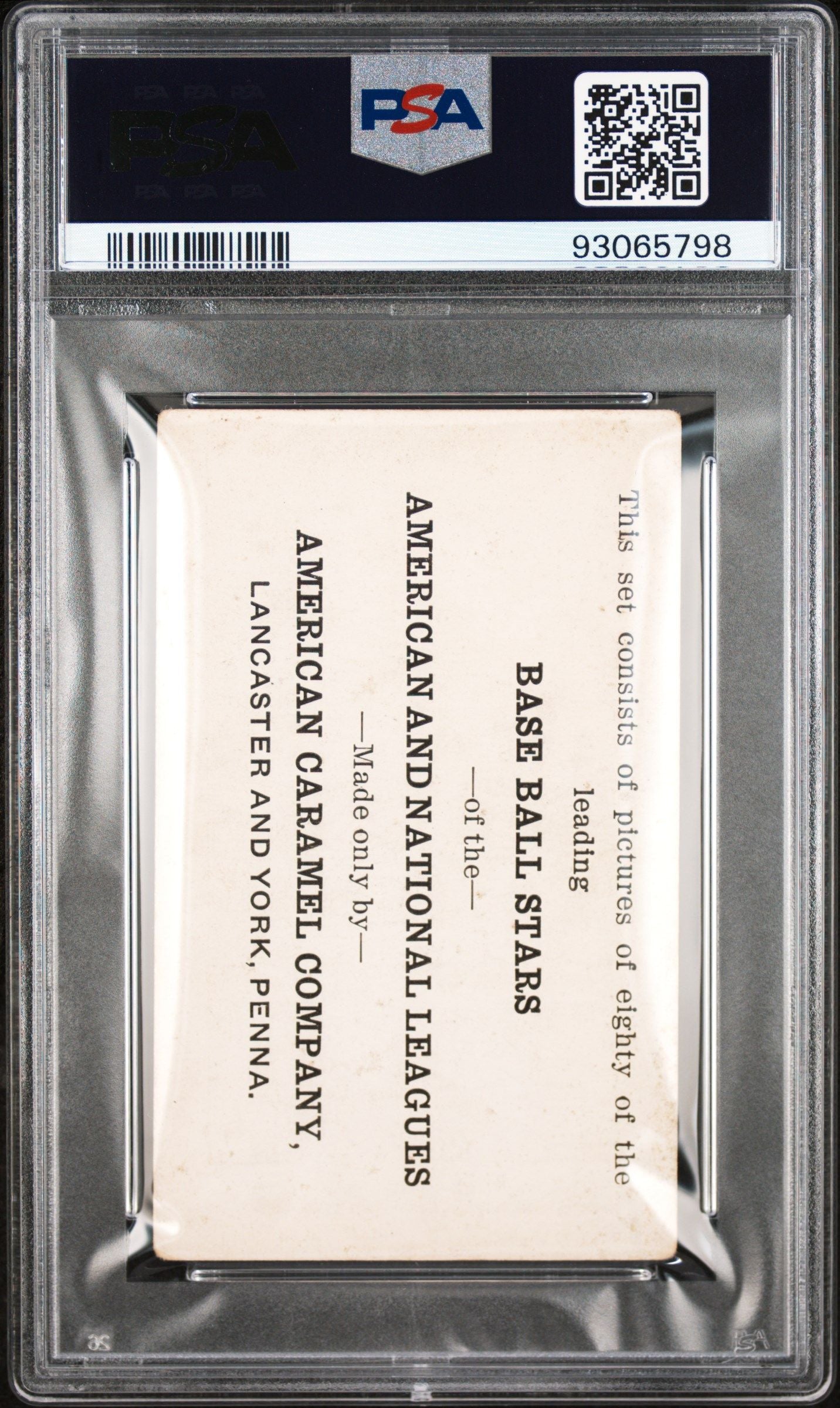 1921 WALTER JOHNSON E121 AMERICAN CARAMEL SERIES OF 80 (THROWING)-SERIES OF 80 PSA 2