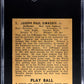 1940 JOE DIMAGGIO PLAYBALL #1 SGC AUTHENTIC