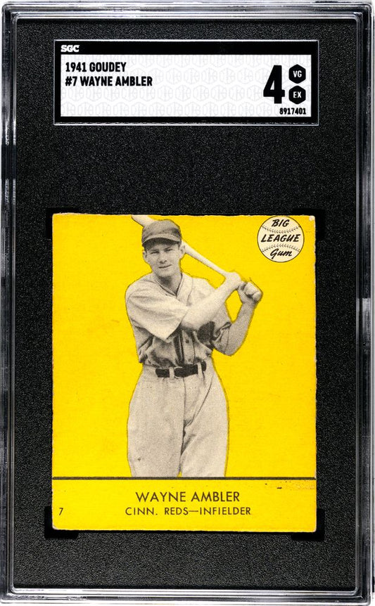 1941 GOUDEY WAYNE AMBLER #7 SGC 4