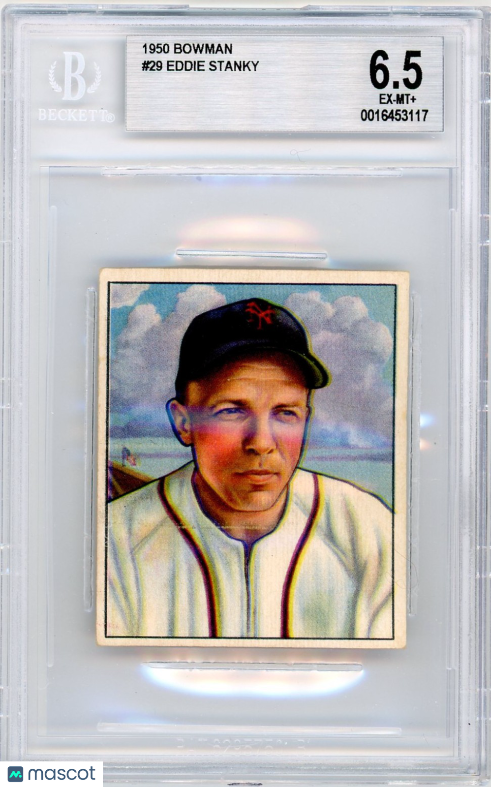 1950 Bowman Eddie Stanky #29 BVG 6.5