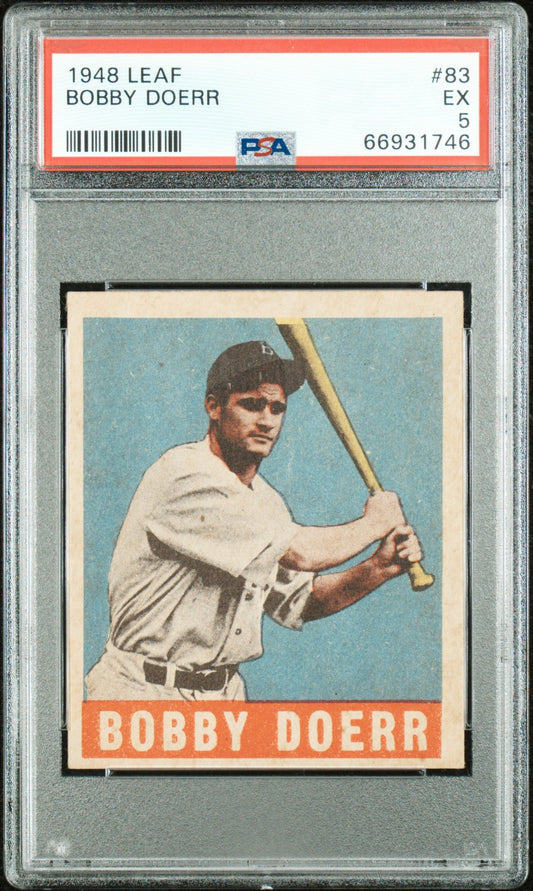 1948 LEAF BOBBY DOERR #83 PSA 5