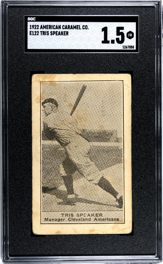 1922 TRIS SPEAKER AMERICAN CARAMEL CO. #E122 SGC 1.5