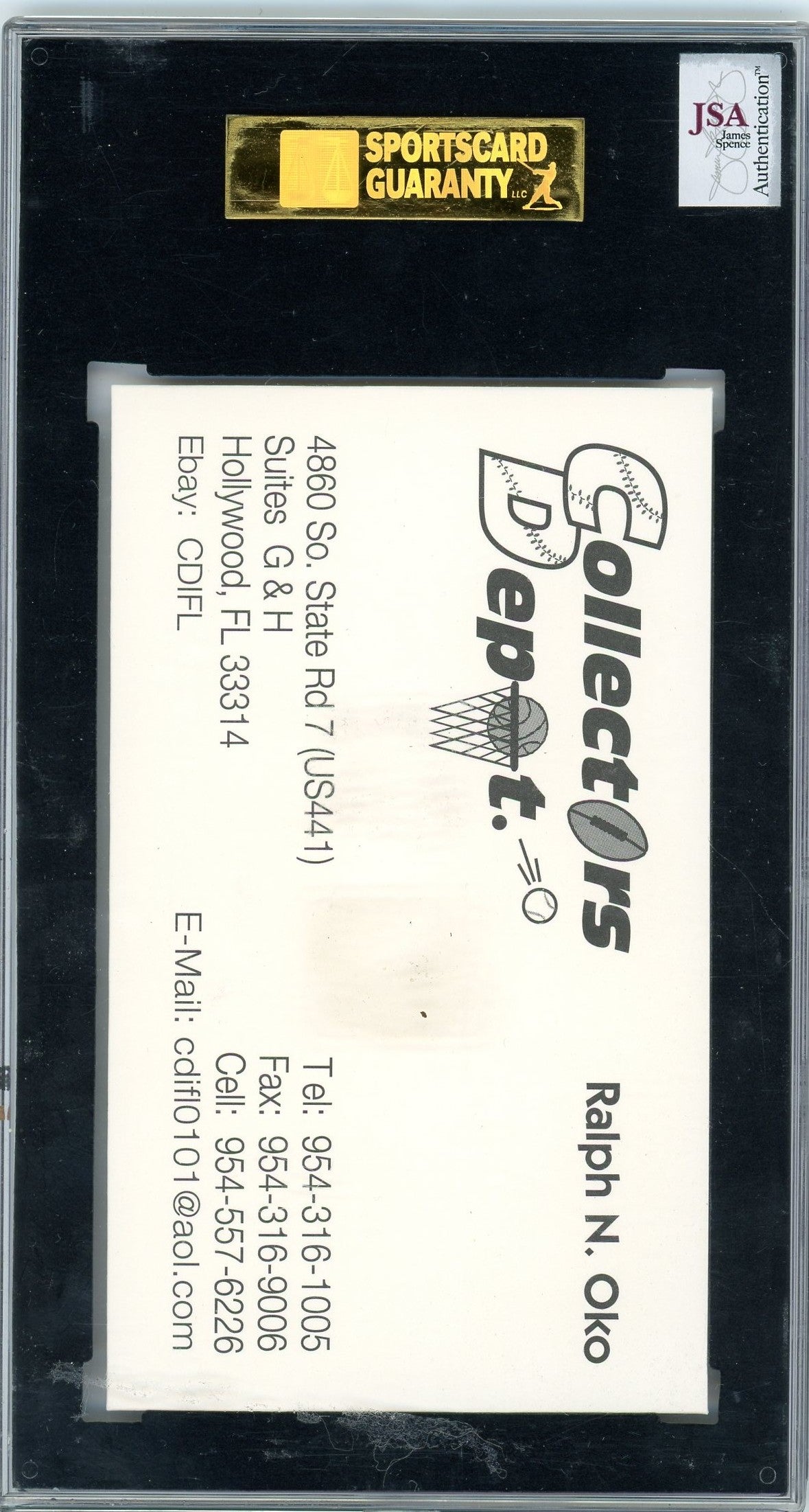 Frank Crosetti Cut Auto SGC Authentic JSA Auto Authentic