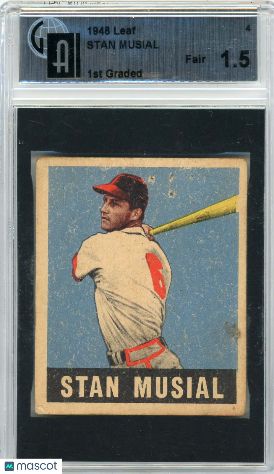1948 Leaf Stan Musial #4 GAI 1.5