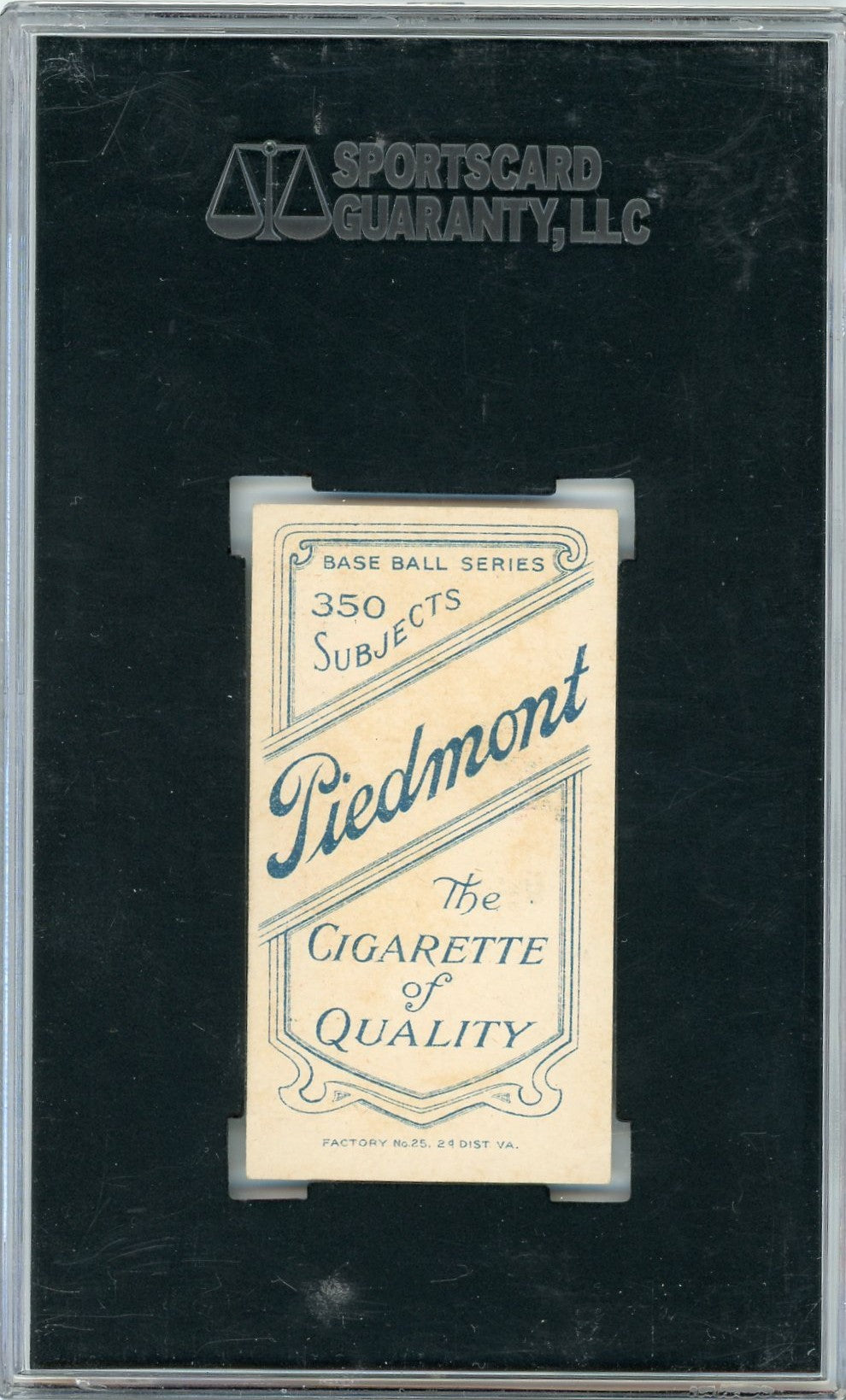 1910 Piedmont Cigarettes (T206) Jimmy Slagle SGC 6