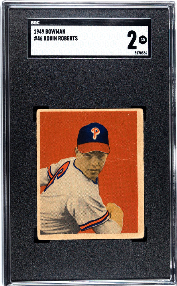 1949 BOWMAN ROBIN ROBERTS #46 SGC 2