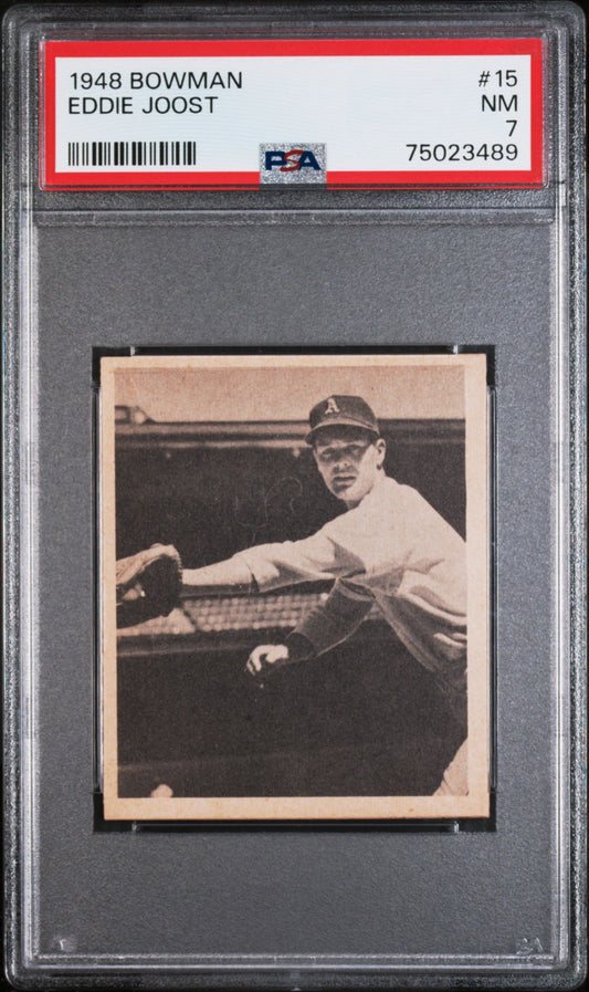 1948 BOWMAN EDDIE JOOST #15 PSA 7