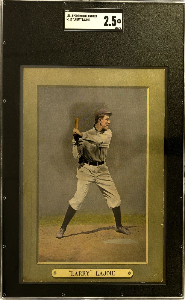 1911 LARRY LAJOIE SPORTING LIFE CABINET (M110) SGC 2.5