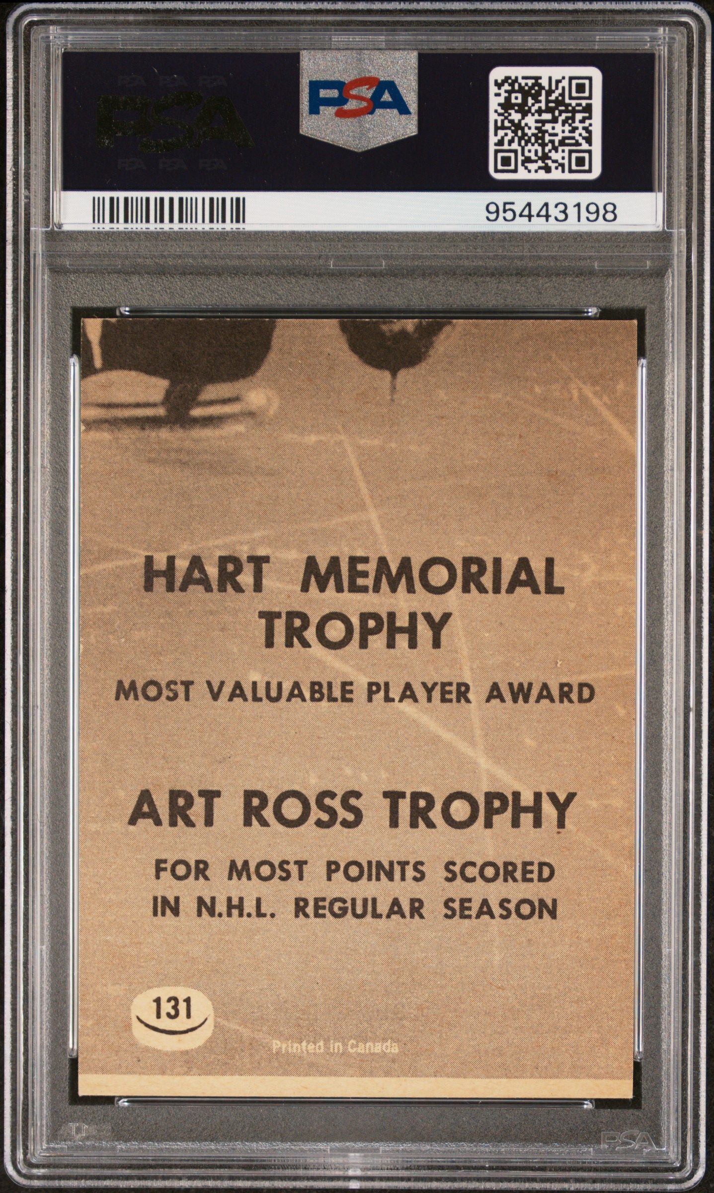 1967 TOPPS GORDIE HOWE ALL-STAR #131 PSA 8